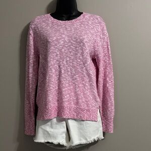 J. Crew Factory Pink Crew Neck Sweater